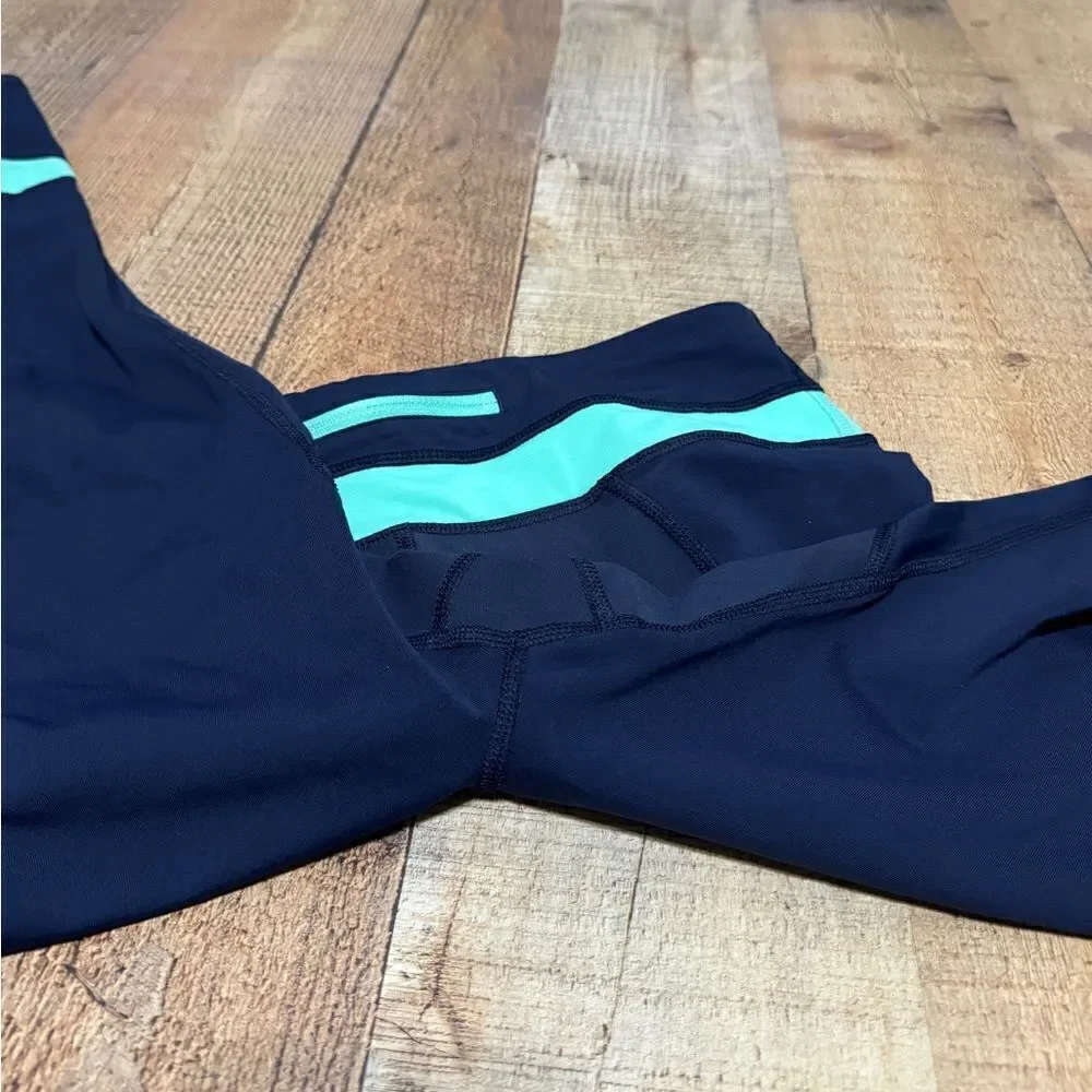 Lululemon Run Inspire Crops navy/teal
